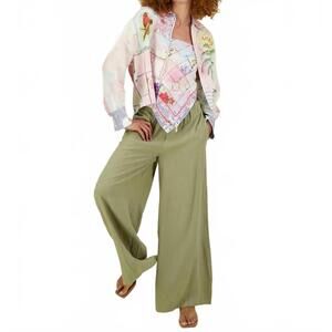 NEW ME369 women's ariel wide leg pants in olive